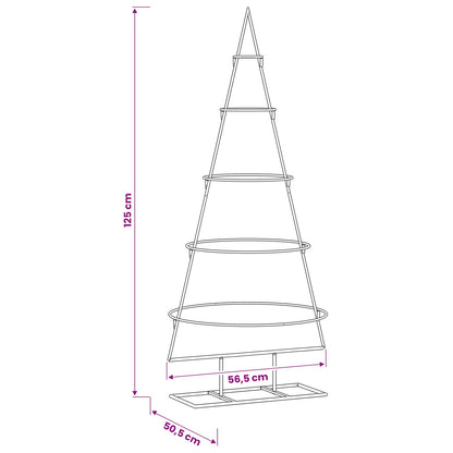 vidaXL Metal Christmas Tree with Stand KUOPIO 125 cm Steel Gold