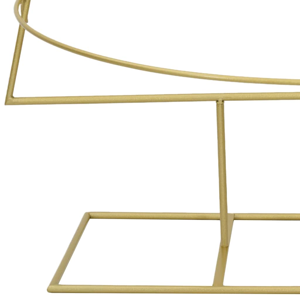 vidaXL Metal Christmas Tree with Stand Gold 180 cm Powder-coated steel