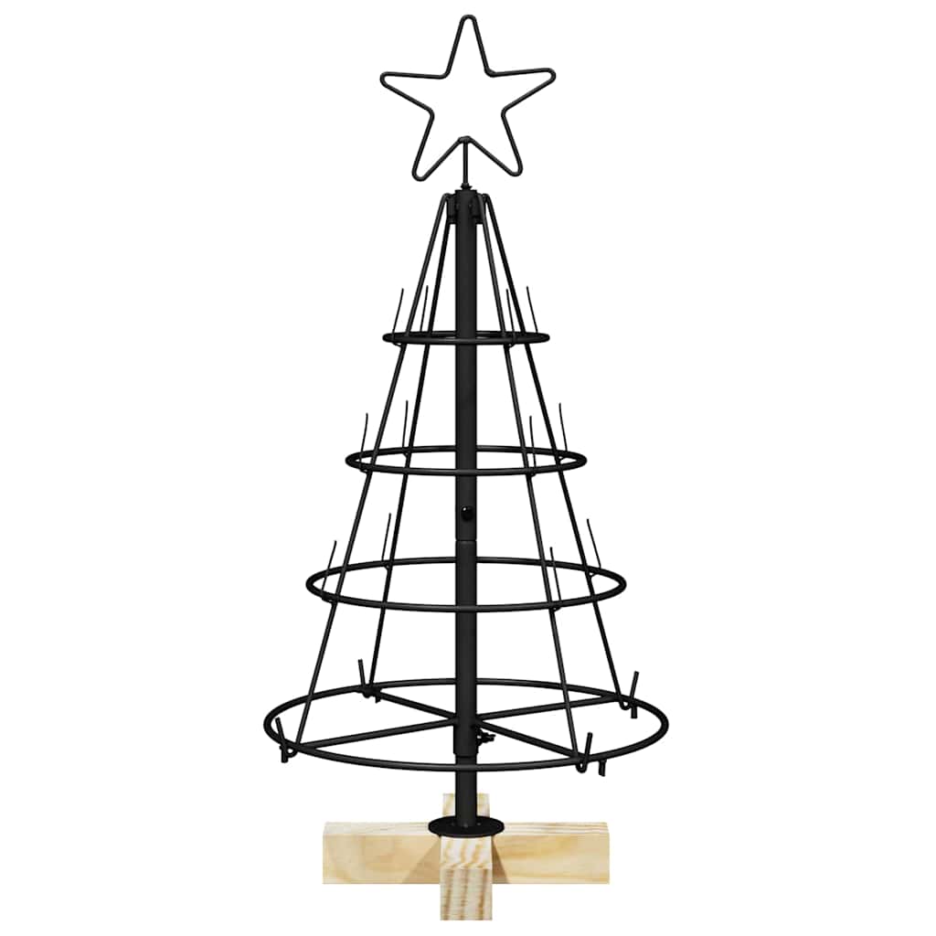 vidaXL Metal Christmas Tree KUOPIO 60 cm Steel Black