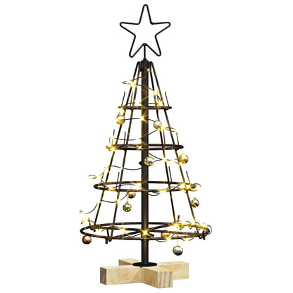 vidaXL Metal Christmas Tree KUOPIO 60 cm Steel Black
