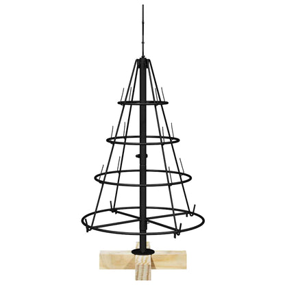 vidaXL Metal Christmas Tree KUOPIO 60 cm Steel Black