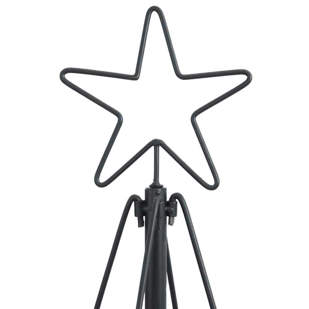 vidaXL Metal Christmas Tree with Stand KUOPIO 150 cm Steel Black