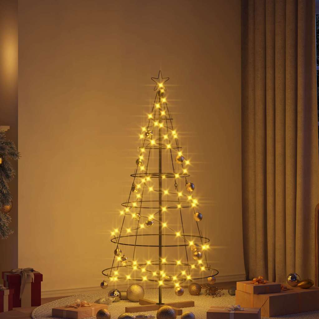vidaXL Metal Christmas Tree with Stand KUOPIO 150 cm Steel Black