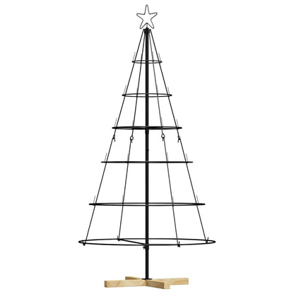 vidaXL Metal Christmas Tree with Stand KUOPIO 150 cm Steel Black