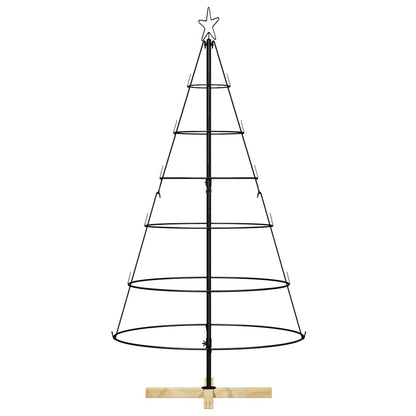 vidaXL Metal Christmas Tree with Stand KUOPIO 150 cm Steel Black