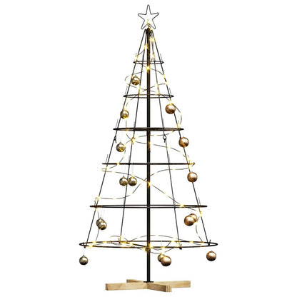 vidaXL Metal Christmas Tree with Stand KUOPIO 150 cm Steel Black