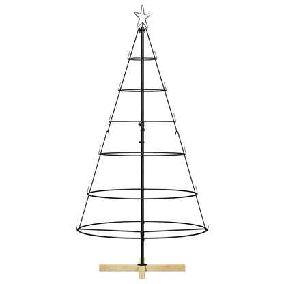 vidaXL Metal Christmas Tree with Stand KUOPIO 150 cm Steel Black