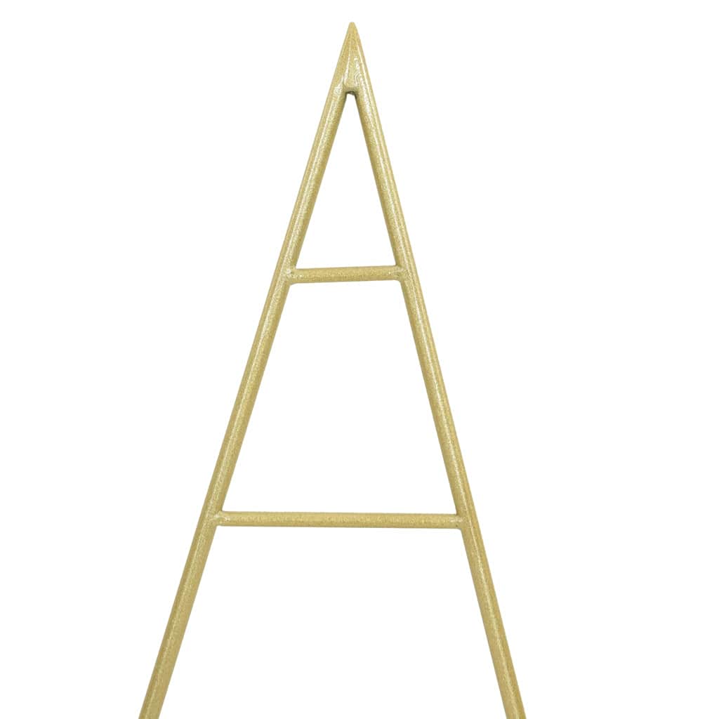 vidaXL Metal Christmas Tree with Stand Gold 60 cm Powder-coated steel