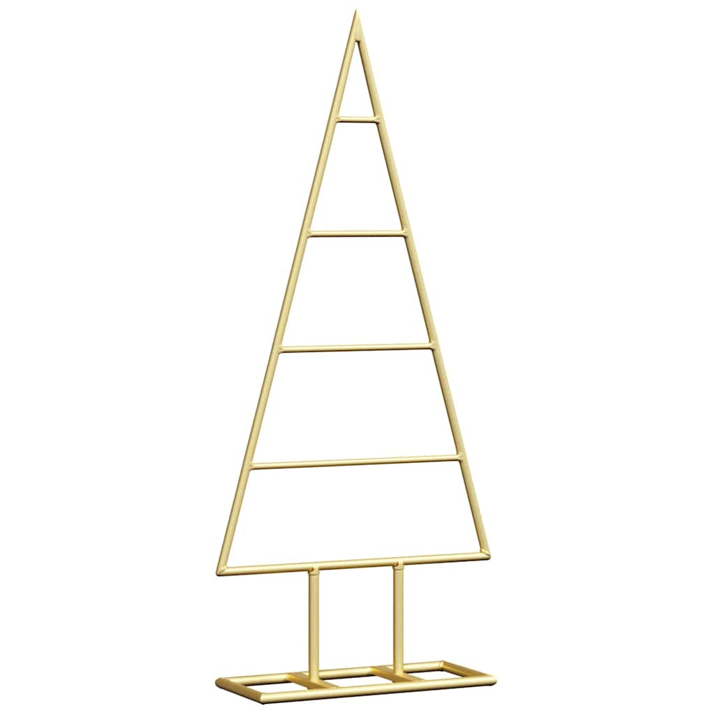 vidaXL Metal Christmas Tree with Stand Gold 60 cm Powder-coated steel