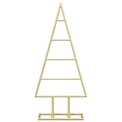 vidaXL Metal Christmas Tree with Stand Gold 60 cm Powder-coated steel