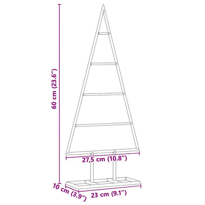 vidaXL Metal Christmas Tree with Stand Gold 60 cm Powder-coated steel