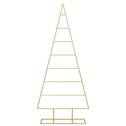 vidaXL Metal Christmas Tree with Stand Gold 125 cm Powder-coated steel