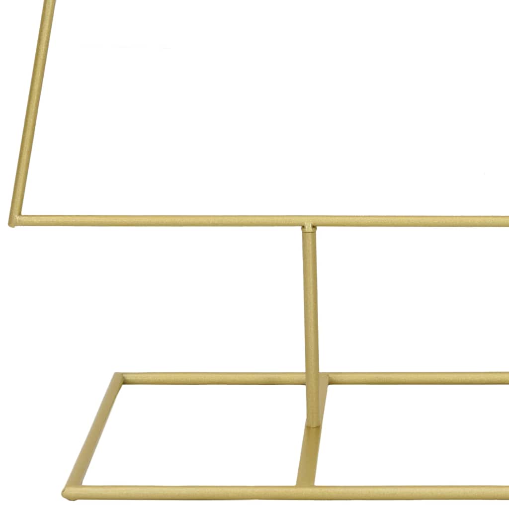 vidaXL Metal Christmas Tree with Stand Gold 150 cm Powder-coated steel