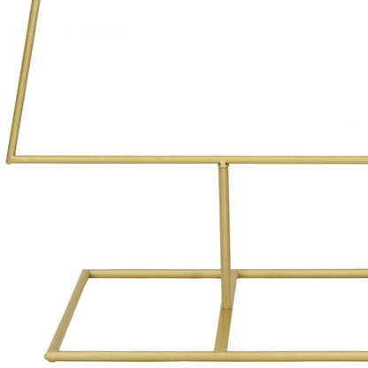 vidaXL Metal Christmas Tree with Stand Gold 150 cm Powder-coated steel