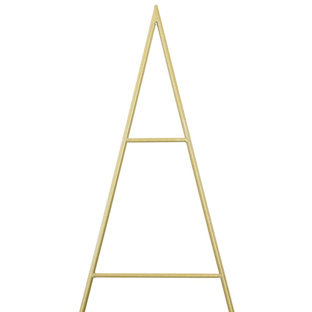 vidaXL Metal Christmas Tree with Stand Gold 181 cm Powder-coated steel