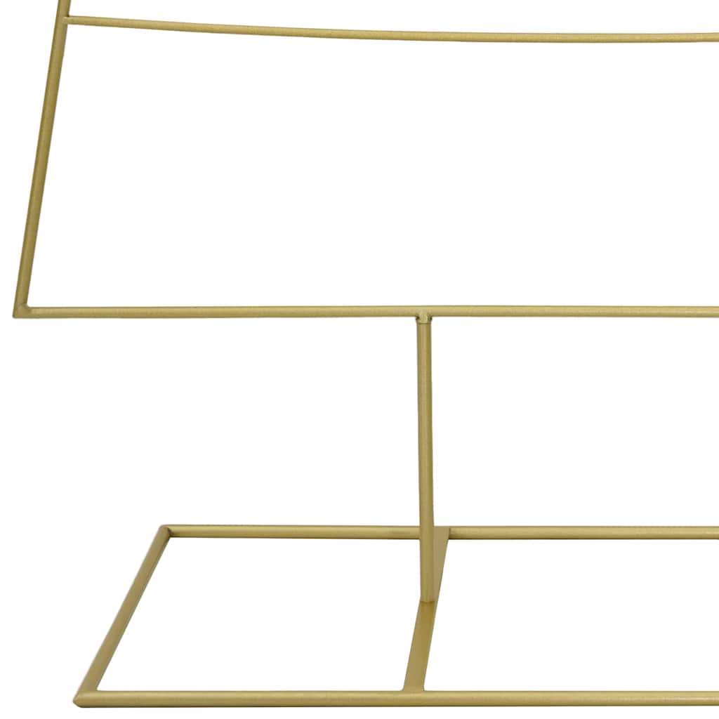 vidaXL Metal Christmas Tree with Stand Gold 181 cm Powder-coated steel
