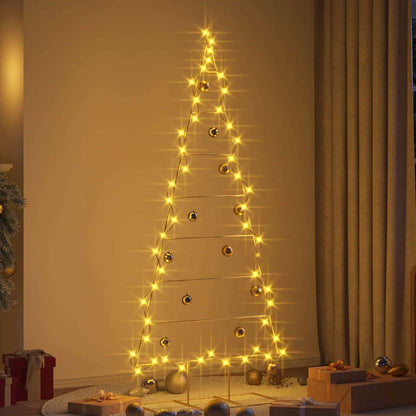 vidaXL Metal Christmas Tree with Stand Gold 181 cm Powder-coated steel