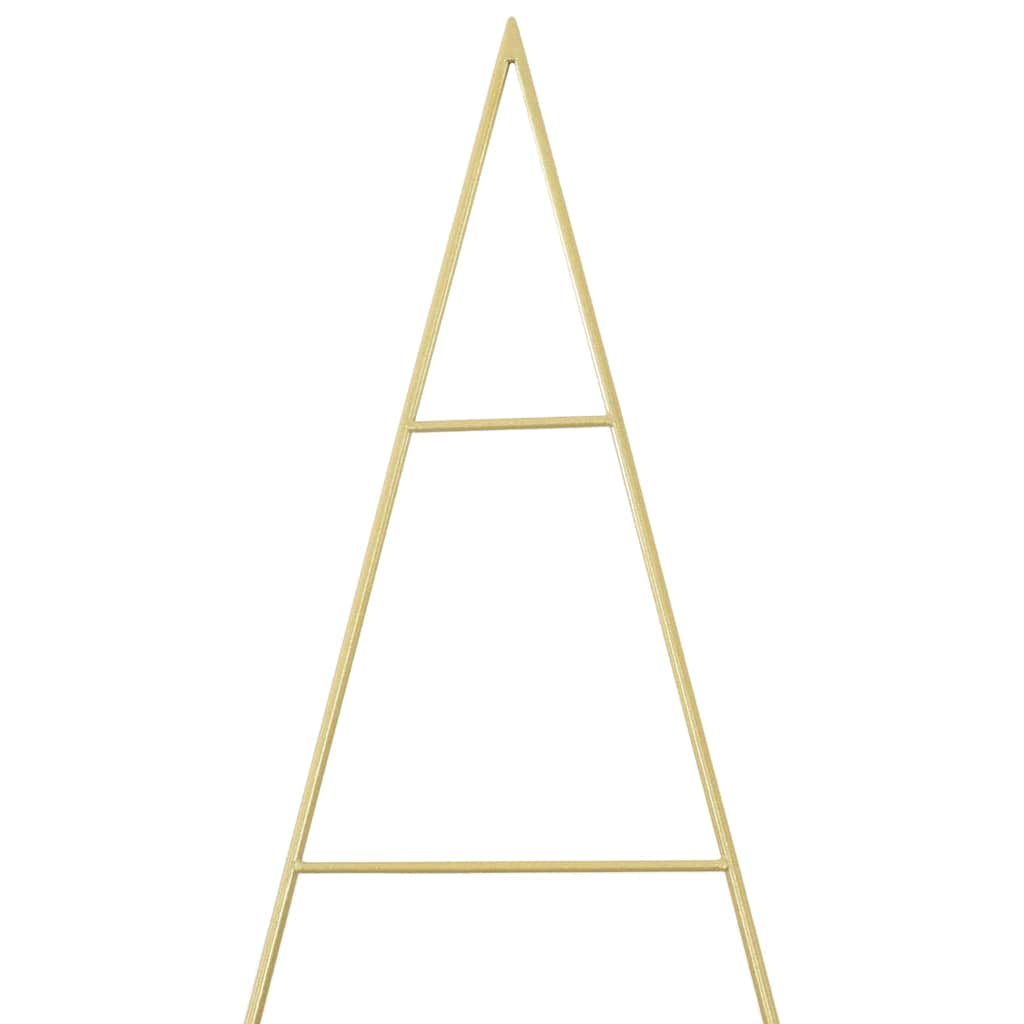 vidaXL Metal Christmas Tree with Stand Gold 211 cm Powder-coated steel