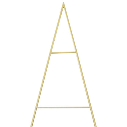 vidaXL Metal Christmas Tree with Stand Gold 211 cm Powder-coated steel