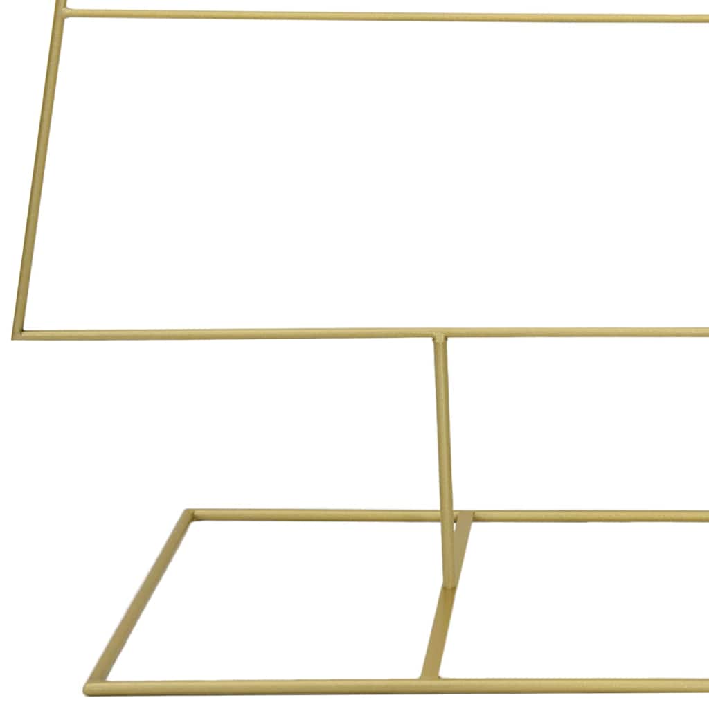 vidaXL Metal Christmas Tree with Stand Gold 211 cm Powder-coated steel