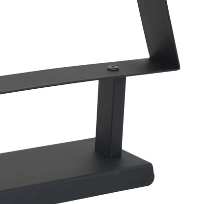 vidaXL Metal Christmas Tree with Stand Black 60 cm Steel