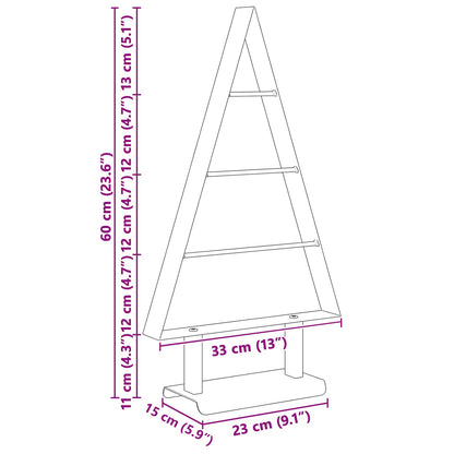 vidaXL Metal Christmas Tree with Stand Black 60 cm Steel