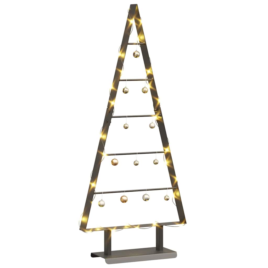 vidaXL Metal Christmas Tree with Stand Black 90 cm Steel