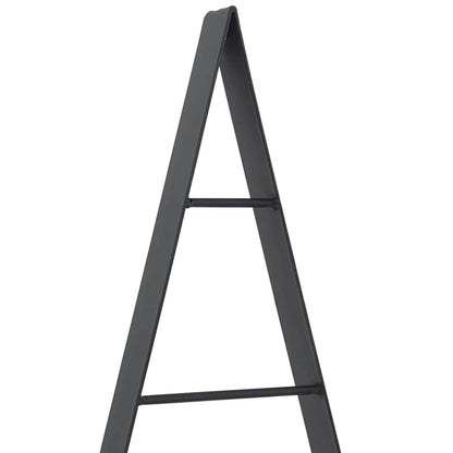 vidaXL Metal Christmas Tree with Stand Black 125.5 cm Steel