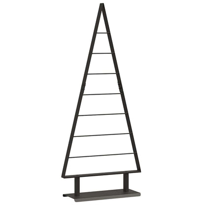 vidaXL Metal Christmas Tree with Stand Black 125.5 cm Steel