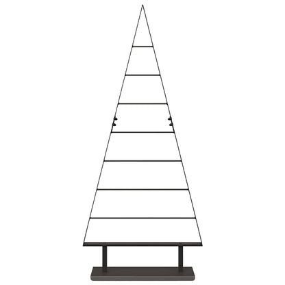 vidaXL Metal Christmas Tree with Stand Black 125.5 cm Steel