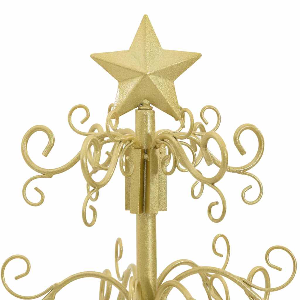 vidaXL Metal Christmas Tree Gold 90 cm Powder-coated Steel
