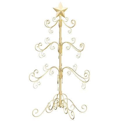 vidaXL Metal Christmas Tree Gold 90 cm Powder-coated Steel