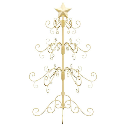 vidaXL Metal Christmas Tree Gold 90 cm Powder-coated Steel