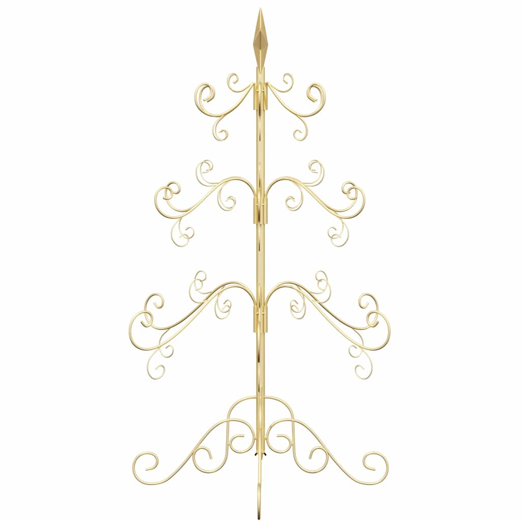 vidaXL Metal Christmas Tree Gold 90 cm Powder-coated Steel