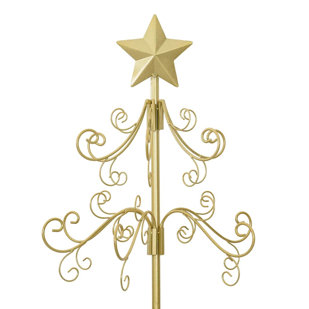 vidaXL Metal Christmas Tree Gold 180 cm Powder-coated Steel