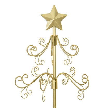 vidaXL Metal Christmas Tree Gold 180 cm Powder-coated Steel