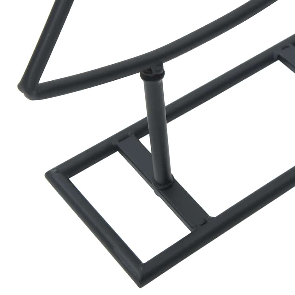 vidaXL Metal Christmas Tree with Stand Black 60 cm Steel