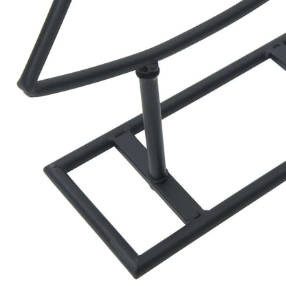 vidaXL Metal Christmas Tree with Stand Black 60 cm Steel
