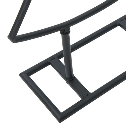 vidaXL Metal Christmas Tree Black 210 cm Steel
