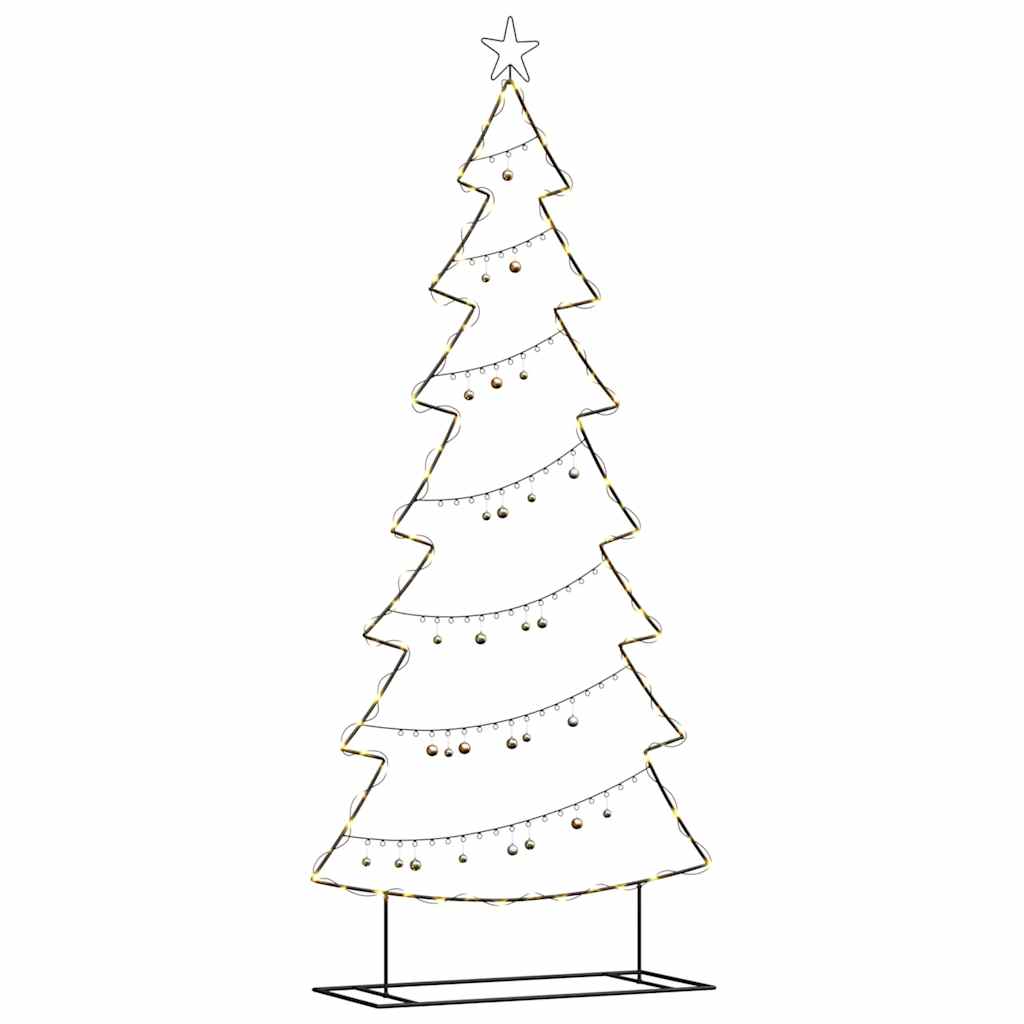 vidaXL Metal Christmas Tree Black 210 cm Steel