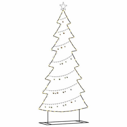 vidaXL Metal Christmas Tree Black 210 cm Steel