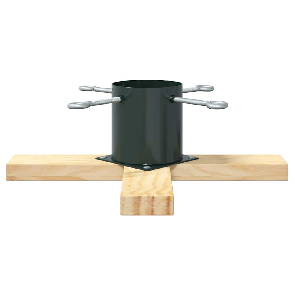 vidaXL Christmas Tree Stand 1.73 Green 50 x 50 x 16 cm Solid Pine Wood