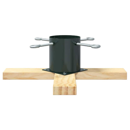 vidaXL Christmas Tree Stand 1.73 Green 50 x 50 x 16 cm Solid Pine Wood