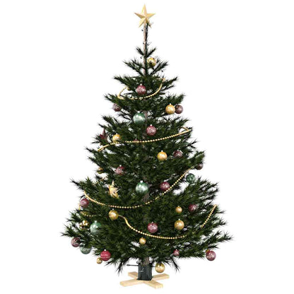vidaXL Christmas Tree Stand 1.73 Green 50 x 50 x 16 cm Solid Pine Wood