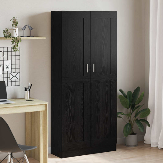 vidaXL Book Cabinet 3-Tier 82.5 x 30.5 x 185 cm Engineered Wood