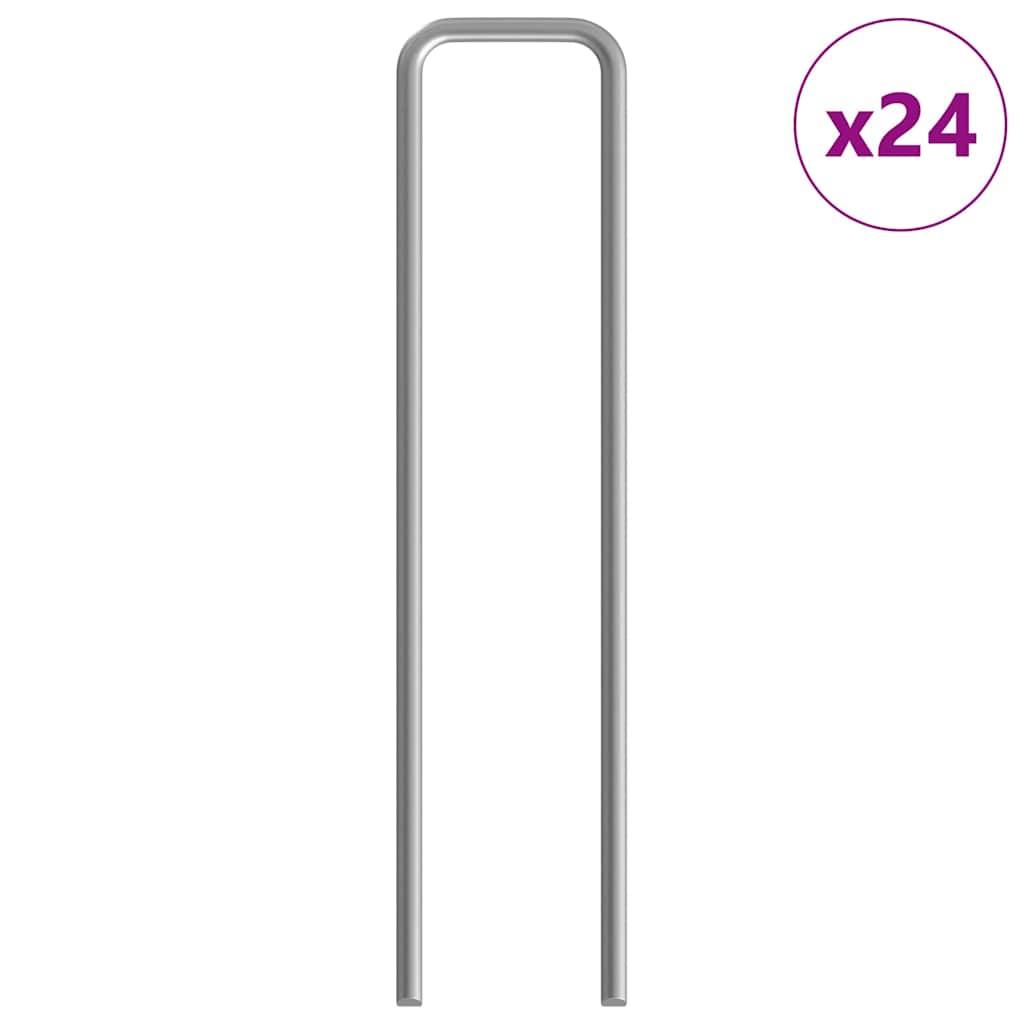 vidaXL Chicken Cage 2 pcs Silver 600 x 100 x 210 cm Galvanised Steel