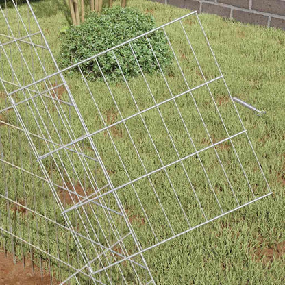 vidaXL Chicken Cage Silver 110 x 100 x 85 cm Galvanised Steel