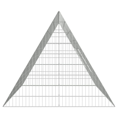 vidaXL Chicken Cage Silver 215 x 100 x 85 cm Galvanised Steel