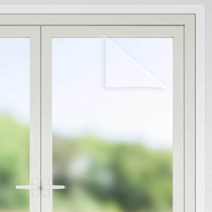 vidaXL Static Window Film Frosted Grey 90 x 500 cm PVC