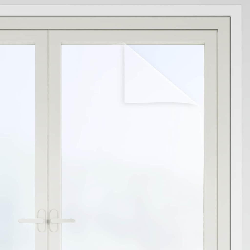 vidaXL Static Window Film Frosted White 90 x 500 cm PVC
